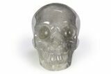 Realistic Gray Quartz Crystal Skull #382253-1
